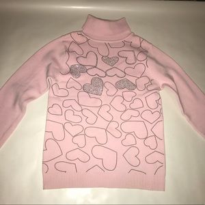 Heart print sweater